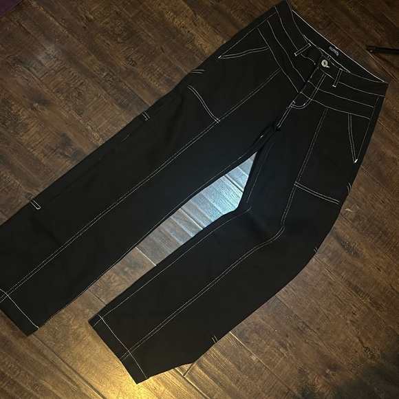 Telepatia Denim - Telepathia Black Cargo Jeans No Size Tag Waist 30”